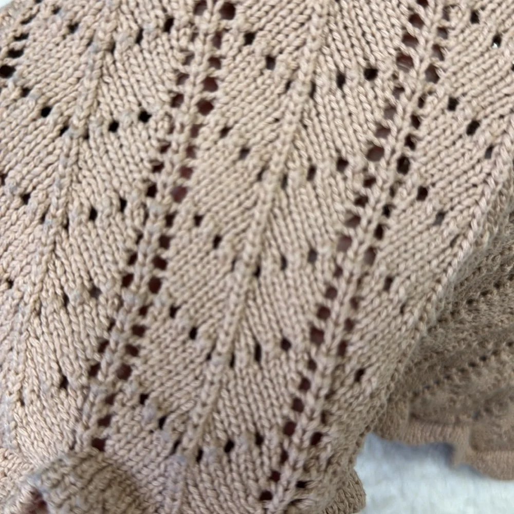 Reformation Junio open knit summer beach dress size medium - Picture 12 of 13